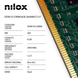 RAM DDR4 SO-DIMM 8GB 2400MHZ CL17