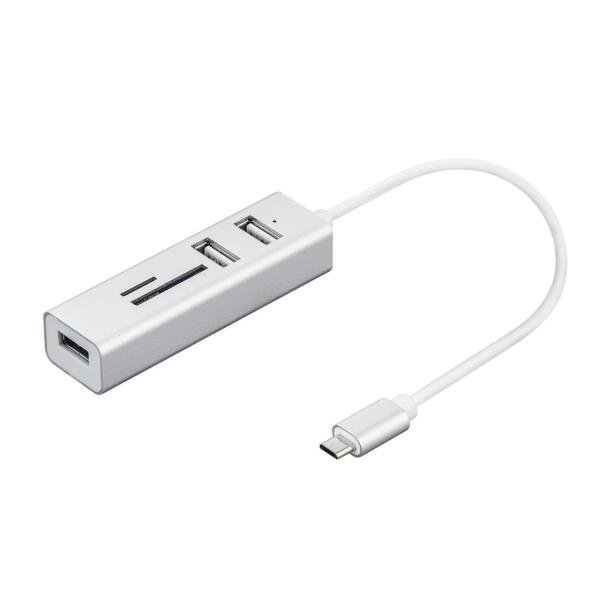 HUB 3 PUERTOS + LECT TF/SD - USB C HUB 3 PUERTOS + LECT TF/SD - USB C