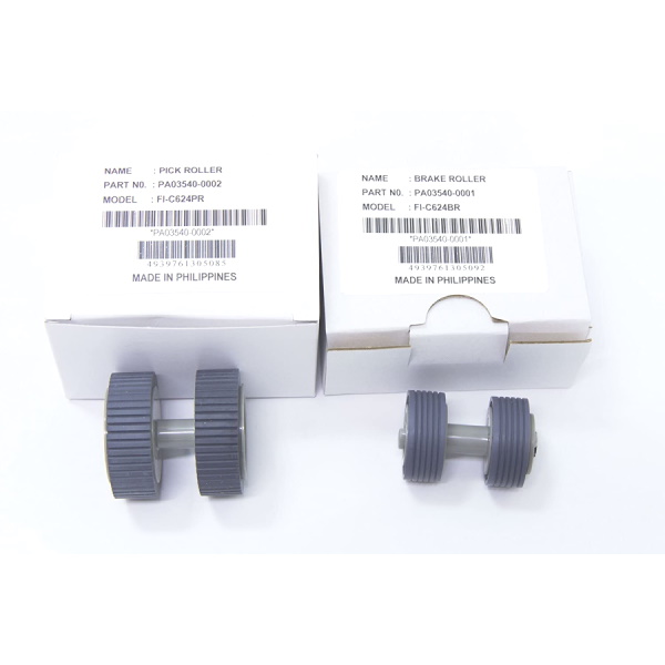Kit cons. compatible FUJITSU FI6120 FI6130 FI6230 FI6240 (2 pick roller+2 brake roller) FI-C624BR/PR Kit cons. compatible FUJITSU FI6120 FI6130 FI6230 FI6240 (2 pick roller+2 brake roller) FI-C624BR/PR