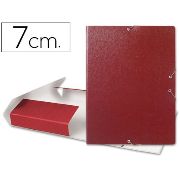 Carpeta proyectos LIDERPAPEL FOLIO lomo 70mm carton gofrado, color rojo Carpeta proyectos LIDERPAPEL FOLIO lomo 70mm carton gofrado, color rojo