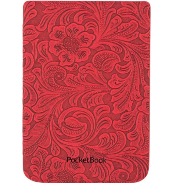 POCKETBOOK COVER PU RED FLOWER POCKETBOOK COVER PU RED FLOWER