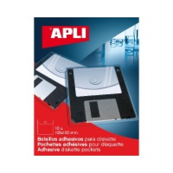 Bolsillo adh.APLI disq. 105x100 *** 10un. disq.3,5