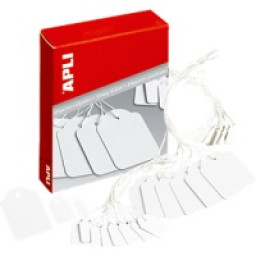 Etiq.APLI colgante 7x19mm blanco 200u