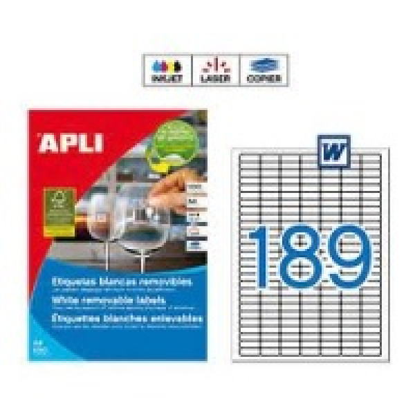 Etiq.APLI 25,4x10 rom.pol. 25A4 4725u.