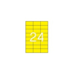 Etiq.APLI 70 x37 amarillo    100A4 2400u. polivalente