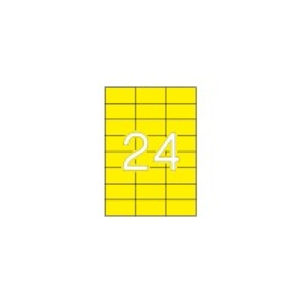 Etiq.APLI 70 x37 amarillo    100A4 2400u. polivalente