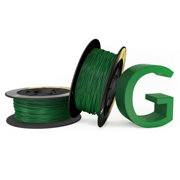 3D filament PLA 1,75mm 1Kg - dark green (verd.os) Poly-Lactic Acid (PLA), 195mm x 85mm