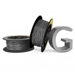 3D filament PLA 1,75mm 1Kg - grey (gris) Poly-Lactic Acid (PLA), 195mm x 85mm