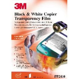 Transparencias 3M fotoc.b&n pap.largo 100A4 **