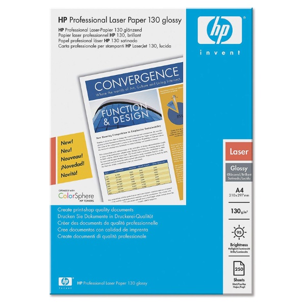 Papel HP Profesional laser 130 250A4 130g. satinado * Papel HP Profesional laser 130 250A4 130g. satinado *