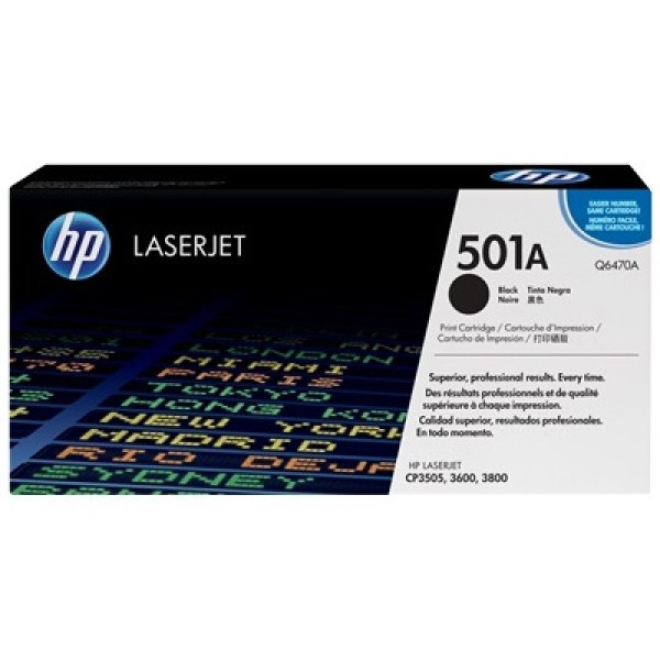 CARTUCHO DE TONER ORIGINAL HP 501A CARTUCHO DE TONER ORIGINAL HP 501A