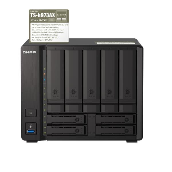 9-BAY NAS AMD RYZEN V1500B 4C 8T 9-BAY NAS AMD RYZEN V1500B 4C 8T