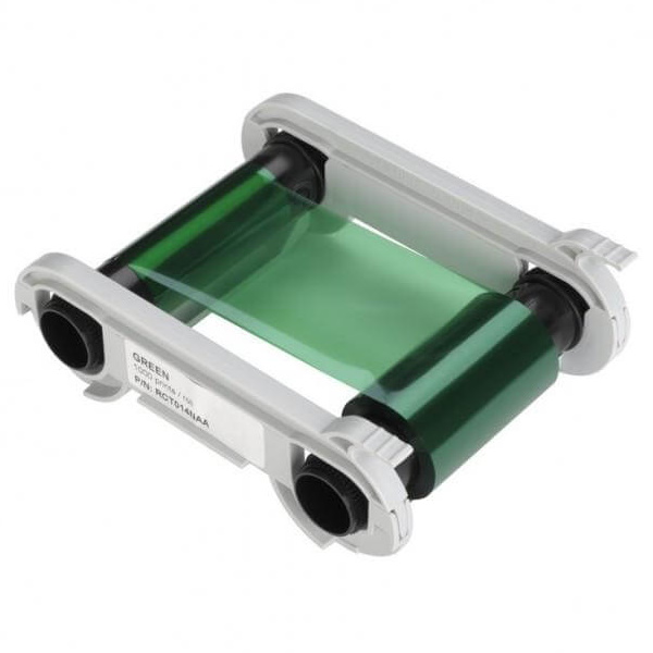 Ribbon EVOLIS Zenius Primacy verde 1000 impr. red monochrome ribbon Ribbon EVOLIS Zenius Primacy verde 1000 impr. red monochrome ribbon