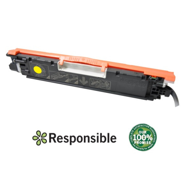 Toner RESPONSIBLE: HP Lj CP1025 M175 M275 amarillo 1.000p. (CE312A) (CP1025YR) Toner RESPONSIBLE: HP Lj CP1025 M175 M275 amarillo 1.000p. (CE312A) (CP1025YR)