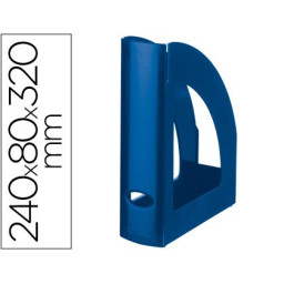 Revistero LIDERPAPEL plástico azul opaco Revistero LIDERPAPEL plástico azul opaco