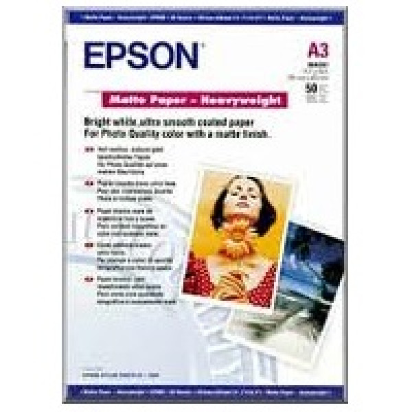 Papel EPSON Mate alto gram.50A4 167g.