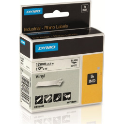 Label cassette 19mm DYMO Rhino Industrial Vinyl black on orange 5,5m. (18436) extreme conditions