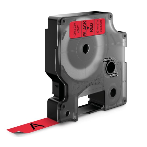 D1 - CINTAS DYMO 12MMX7M NEG/ROJO D1 - CINTAS DYMO 12MMX7M NEG/ROJO