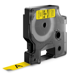 D1 - CINTAS DYMO 12MMX7M NEG/AMAR