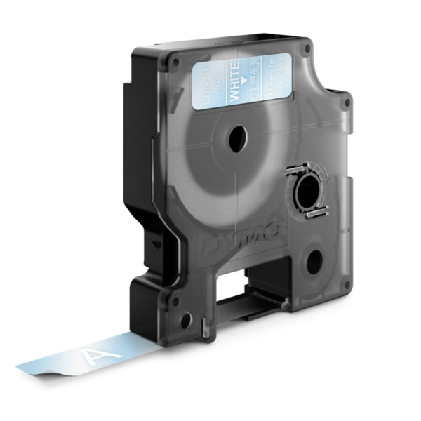 D1 - CINTAS DYMO 12MMX7M BLANC/TRAN