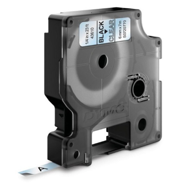 D1 - CINTAS DYMO 6MMX7M NEG/TRANSP D1 - CINTAS DYMO 6MMX7M NEG/TRANSP