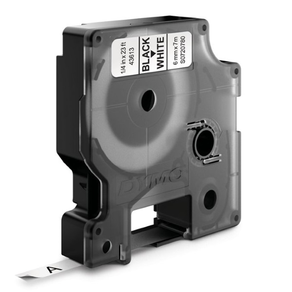 D1 - CINTAS DYMO 6MMX7M NEG/BLAN D1 - CINTAS DYMO 6MMX7M NEG/BLAN