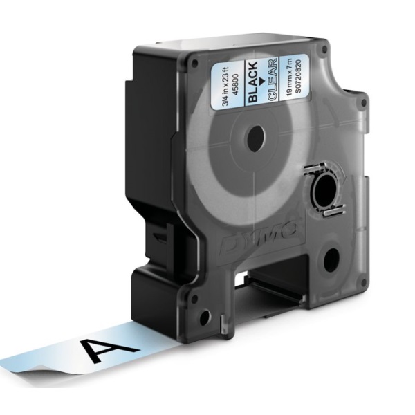 D1 - CINTAS DYMO 19MMX7M NEG/TRANS D1 - CINTAS DYMO 19MMX7M NEG/TRANS