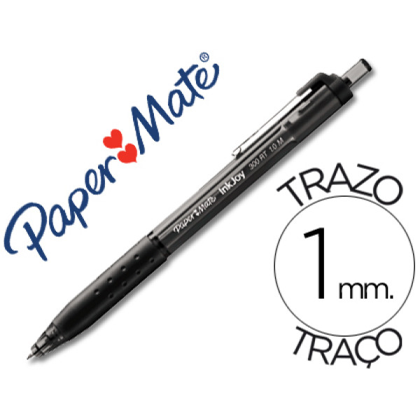 Boligrafo PAPER MATE Inkjoy 300 retractil 1mm negr Boligrafo PAPER MATE Inkjoy 300 retractil 1mm negr