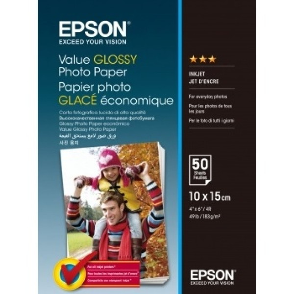 Value Glossy Photo papel EPSON 20h.10x15cm 183g.