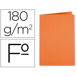 Subcarpeta LIDERPAPEL cartulina FOLIO naranja inte 180gr. Subcarpeta LIDERPAPEL cartulina FOLIO naranja inte 180gr.