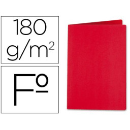 Subcarpeta LIDERPAPEL cartulina FOLIO rojo intenso 180gr. Subcarpeta LIDERPAPEL cartulina FOLIO rojo intenso 180gr.