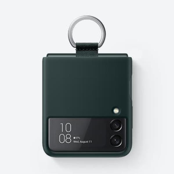 SILIC COVER W/RING Z FLIP3 GREEN SILIC COVER W/RING Z FLIP3 GREEN