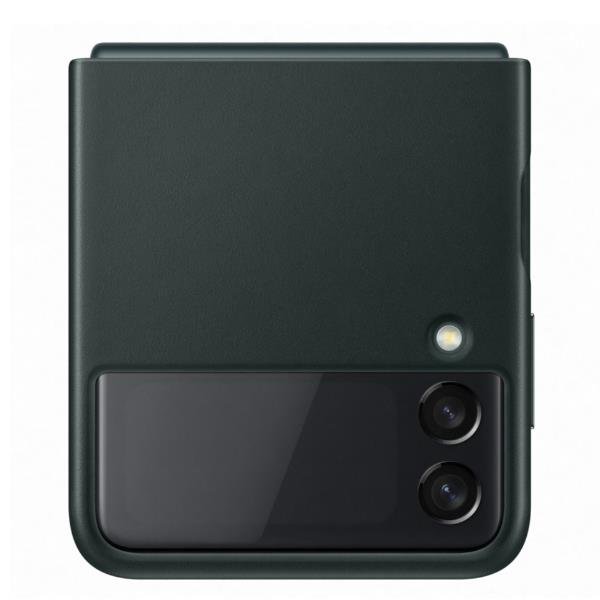 LEATHER COVER Z FLIP 3 GREEN LEATHER COVER Z FLIP 3 GREEN