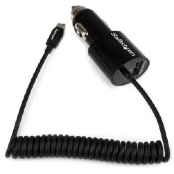 CARGADOR NEGRO 2X USB DE COCHE CARGADOR NEGRO 2X USB DE COCHE