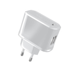 CARGADOR 2.1A CON DOBLE PUERTO USB