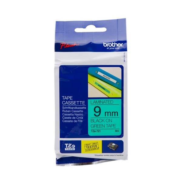 CINTA ROTULADORA VERDE/NEGRO9 CINTA ROTULADORA VERDE/NEGRO9