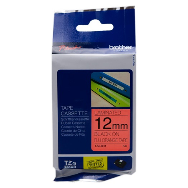 CINTA ROTULADORA NARANJA FLUOR12 CINTA ROTULADORA NARANJA FLUOR12