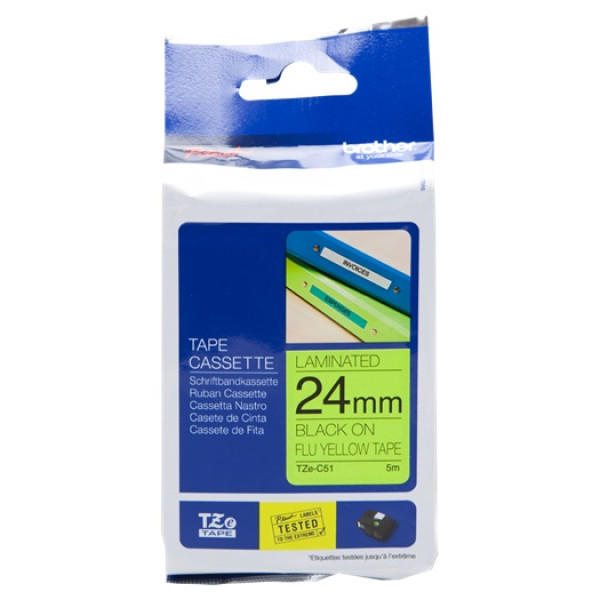 CINTA ROTULADORA AMARILLO FLUOR24