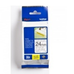 C.24mm BROTHER negro sobre transpar. flexible 8m. * C.24mm BROTHER negro sobre transpar. flexible 8m. *