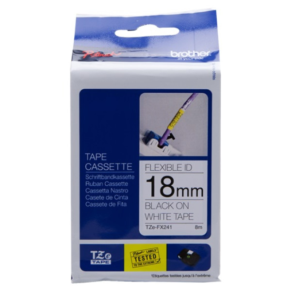 CINTA ROTULADORA B/N FLEXIBLE 18MM CINTA ROTULADORA B/N FLEXIBLE 18MM