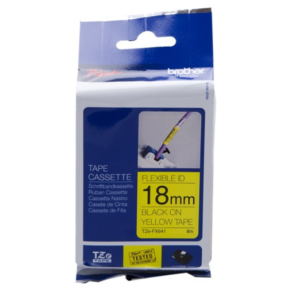 CINTA ROTULADORA AMARILLO/NEGRO CINTA ROTULADORA AMARILLO/NEGRO