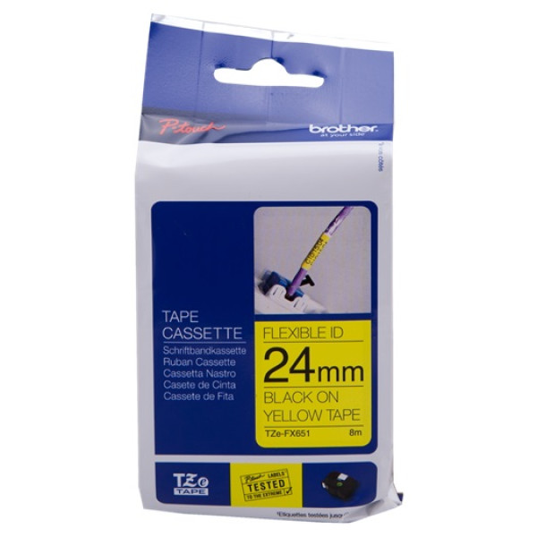 CINTA ROTULORA AMAR/NGRO FLEXBL24MM CINTA ROTULORA AMAR/NGRO FLEXBL24MM