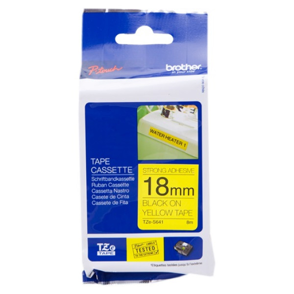 CINTA ROTULADORA AMARILLO/ NEGRO 18 CINTA ROTULADORA AMARILLO/ NEGRO 18