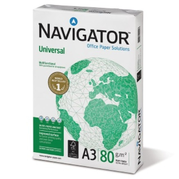 Papel NAVIGATOR Universal 500A3 80g. Office paper (119906) Papel NAVIGATOR Universal 500A3 80g. Office paper (119906)