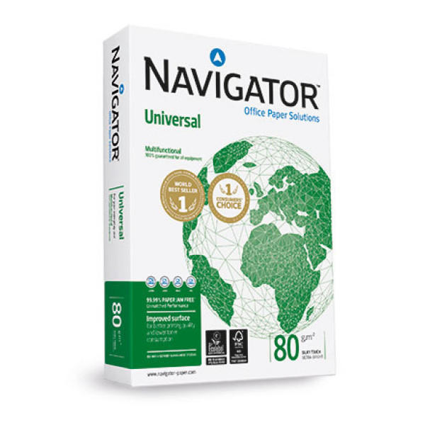 Papel NAVIGATOR Universal 500A4 80g. Office paper (108805) Papel NAVIGATOR Universal 500A4 80g. Office paper (108805)