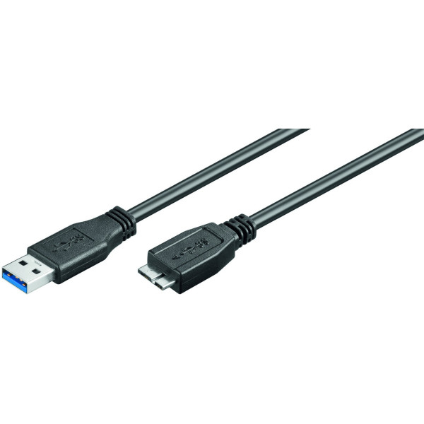 MicroConnect Cable USB a Micro USB 3.0 1m triple shielded, black MicroConnect Cable USB a Micro USB 3.0 1m triple shielded, black