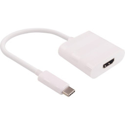 MicroConnect USB - C to HDMI, White Video resolution Up 4K*2K@30Hz 0,15m, M - F
