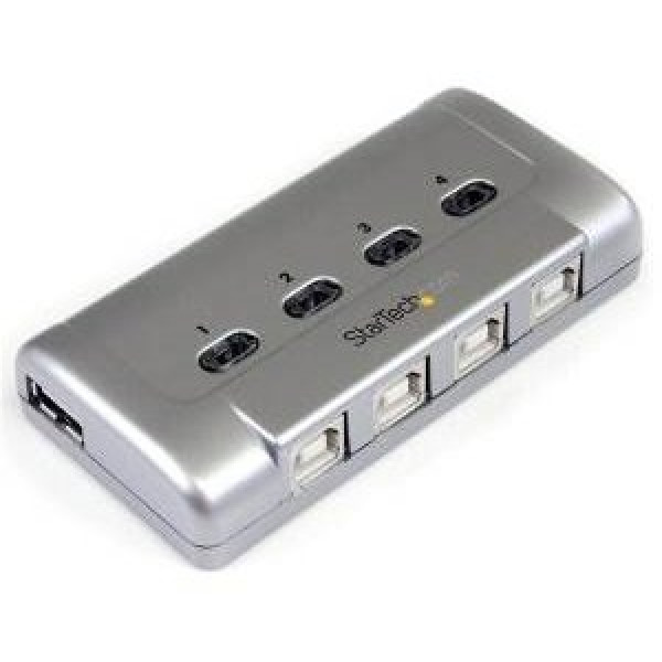 USB Sharing switch STARTECH USB 2.0 4PC's con 1 periférico - conmutador USB Sharing switch STARTECH USB 2.0 4PC's con 1 periférico - conmutador