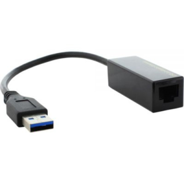 MicroConnect USB3.0 to Gigabit Ethernet RJ45 Hembra 10/100/1000Mbps, latiguillo de 20cm