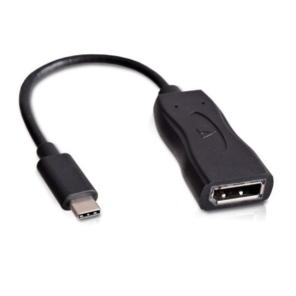 Cable vídeo V7 - DisplayPort H - USB tipo C 10cm, negro (latiguillo adaptador) Cable vídeo V7 - DisplayPort H - USB tipo C 10cm, negro (latiguillo adaptador)